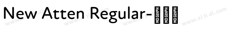 New Atten Regular字体转换